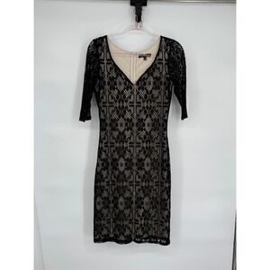 Ryan‎ Michelle Black Lace Dress PM Petite Medium Cocktail Party